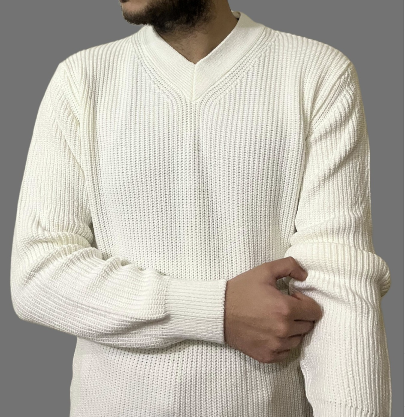 V Yaka Triko – İnce Örgü, Rahat Kesim